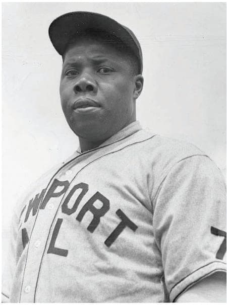 Black and white portrait of Ernest Jenkins in a Newport baseball uniform